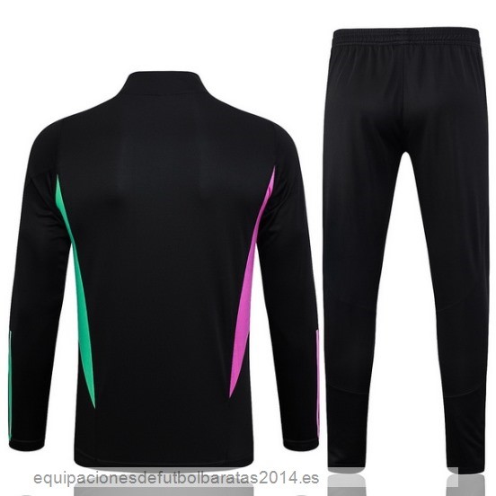 Nuevo Conjunto Completo Sudadera Entrenamiento Niños Bayern Munich 23/24 Negro Purpura Verde Baratas